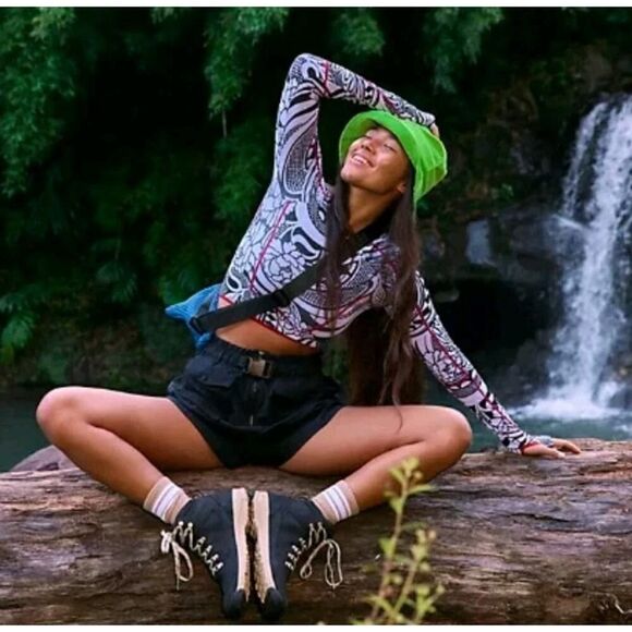 Free People Movement Seamless Padma Layer Top XS Long Sleeve Active Wear - Picture 3 of 14